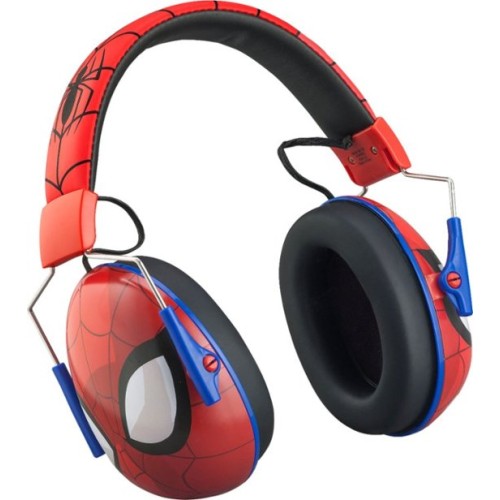 KIDdesigns - Spiderman Wired Over-the-Ear Headphones - Red/Black/Blue
