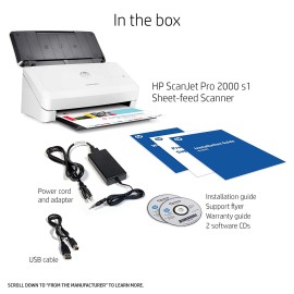 HP Scanjet Pro 2000 s1 Sheet-feed - document scanner - desktop - USB 2.0