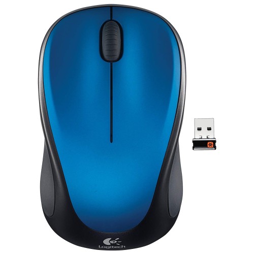 Logitech Wireless Mouse m317 with Unifying Receiver, Steel Blue