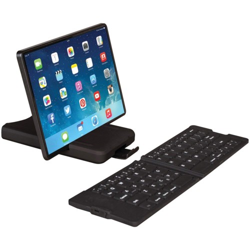 IWERKZ 44671 Waterproof Bluetooth Folding Keyboard (Black)
