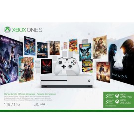 Microsoft - Xbox One S 1TB Starter Bundle with 4K Ultra Blu-ray - White