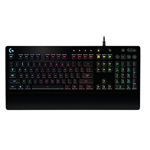Logitech G213 Prodigy Gaming Keyboard, RGB Backlit, Qwerty UK Layout - Black