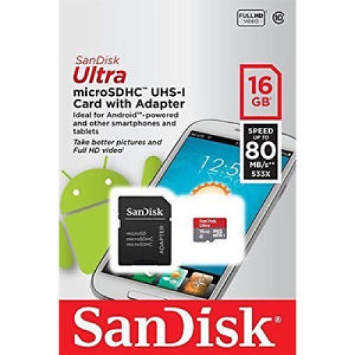 SanDisk Ultra® microSDHC™ Memory Card (16GB)