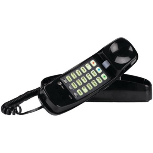 AT&T  Corded Trimline® Phone with Lighted Keypad (Black)