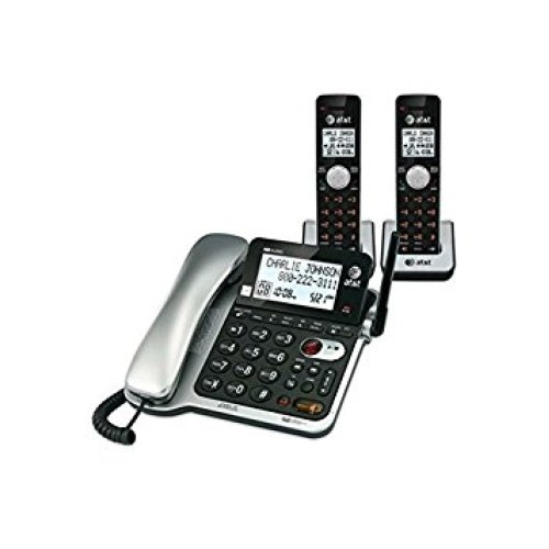 AT&T DECT6.0 Corded/Cordless Phone with Call Waiting and Caller ID, 2-Handset