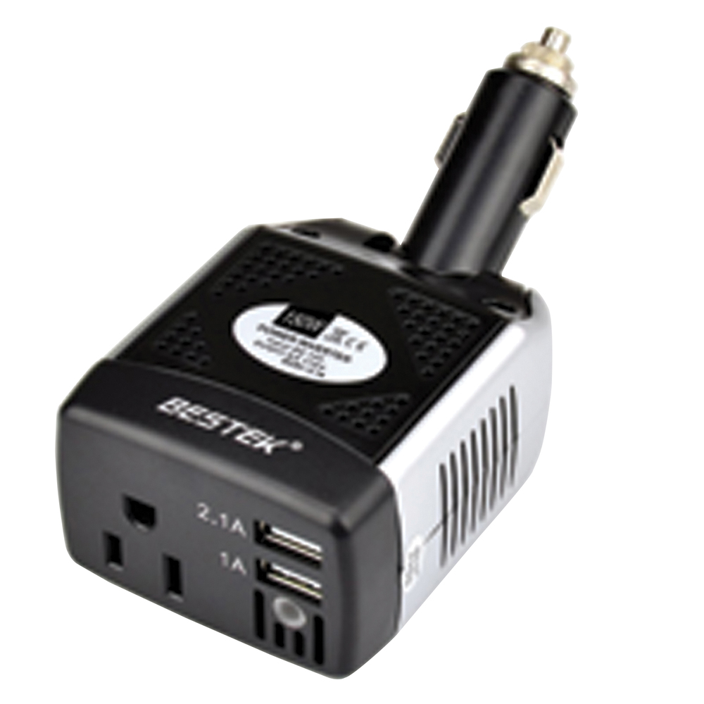 150W 12V DC to AC Car Power Inverter with USB Port