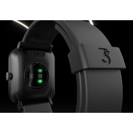 3Plus Vibe+ Gen 2 Smartwatch with Built-In GPS and 1.72 in Display (Black)