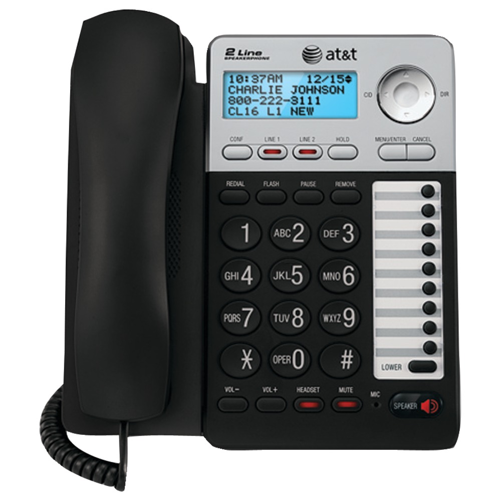 AT&T ML17929 2-Line Corded Speakerphone with Caller ID/Call Waiting