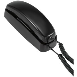 AT&T ML210 Corded Trimline Phone with Lighted Keypad (Black)