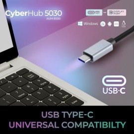 Adesso AUH-5030 USB-C to DisplayPort Adapter, 4K 60Hz