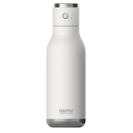 Asobu Wireless Bottle 17 oz Insulated Stainless Steel Bottle with Bluetooth Speaker Cap (White)