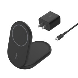 Belkin BoostCharge Magnetic Foldable Wireless Charger with Qi2 15W (Black)