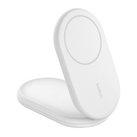 Belkin BoostCharge Magnetic Foldable Wireless Charger with Qi2 15W (White)