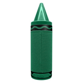 Crayola CBT450GRN Portable Bluetooth Crayon Speaker with FM Radio (Green)