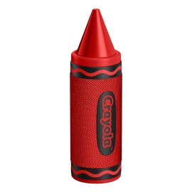 Crayola CBT450R Portable Bluetooth Crayon Speaker with FM Radio (Red)