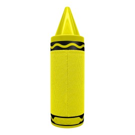 Crayola CBT450Y Portable Bluetooth Crayon Speaker with FM Radio (Yellow)
