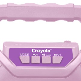 Crayola CBX210PM Portable Bluetooth Karaoke Speaker with FM Radio and Microphone (Purple)
