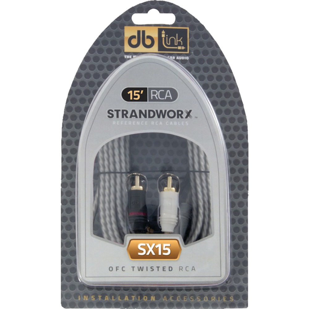DB Link Strandworx SX15 15 ft Twisted-Pair RCA Interconnect Cable