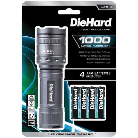 DieHard 41-6122 1000-Lumen Twist-Focus LED Flashlight