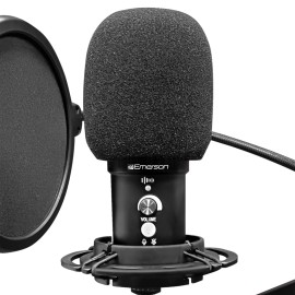 Emerson EAM-9051 USB Gaming & Streaming Condenser Microphone Kit