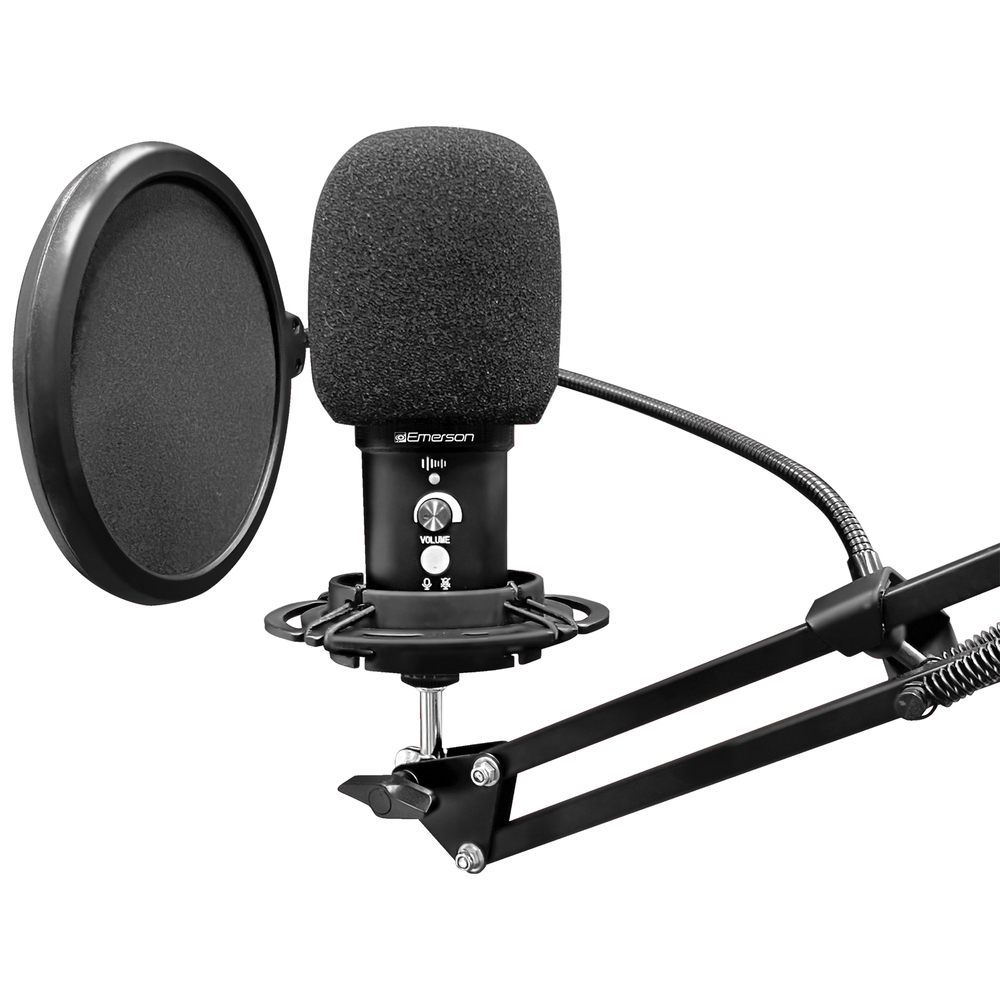 Emerson EAM-9051 USB Gaming & Streaming Condenser Microphone Kit