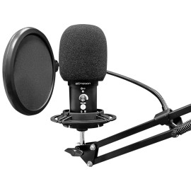 Emerson EAM-9051 USB Gaming & Streaming Condenser Microphone Kit