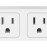 Fisher FWC476W Slim Surge Protector Wall Tap, 2 Outlets + 2 USB (White)