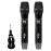 Gemini GMU-M200 UHF Dual Handheld Wireless Microphone System with Plug-In Receiver