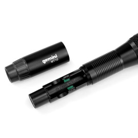 Gemini GMU-M200 UHF Dual Handheld Wireless Microphone System with Plug-In Receiver