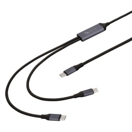HELIX ETHC2PDB 100W USB-C to Dual USB-C Charge and Sync Cable, 4.5 ft
