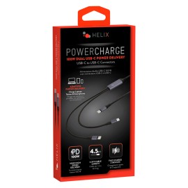 HELIX ETHC2PDB 100W USB-C to Dual USB-C Charge and Sync Cable, 4.5 ft