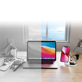 HyperGear MaxCharge 3-in-1 Wireless Charging Stand for iPhone, Apple Watch & AirPods