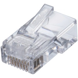 IDEAL 85-371 Cat5e Feed-Thru RJ45 Modular Plugs, 50-Pack