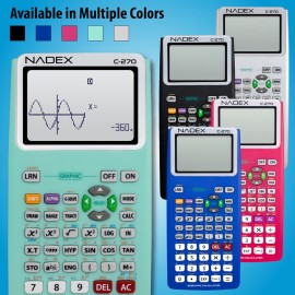 Nadex Coins C-270 Scientific Calculator with Black-and-White Graph Functions (Green)