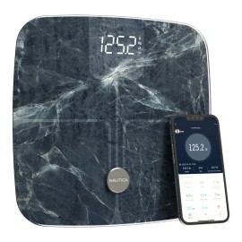 Nautica Smart Body Tracker Bluetooth Scale, Aqua Stone