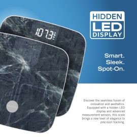 Nautica Smart Body Tracker Bluetooth Scale, Aqua Stone