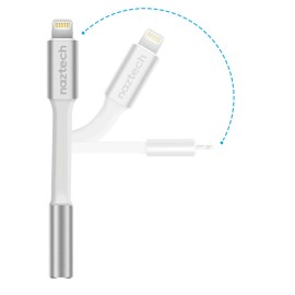 Naztech 3.5mm Audio Adapter with Lightning Connector, MFi Certified