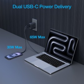 Naztech Nexus T100 GaN PD 102W 3-Port USB Wall Charger