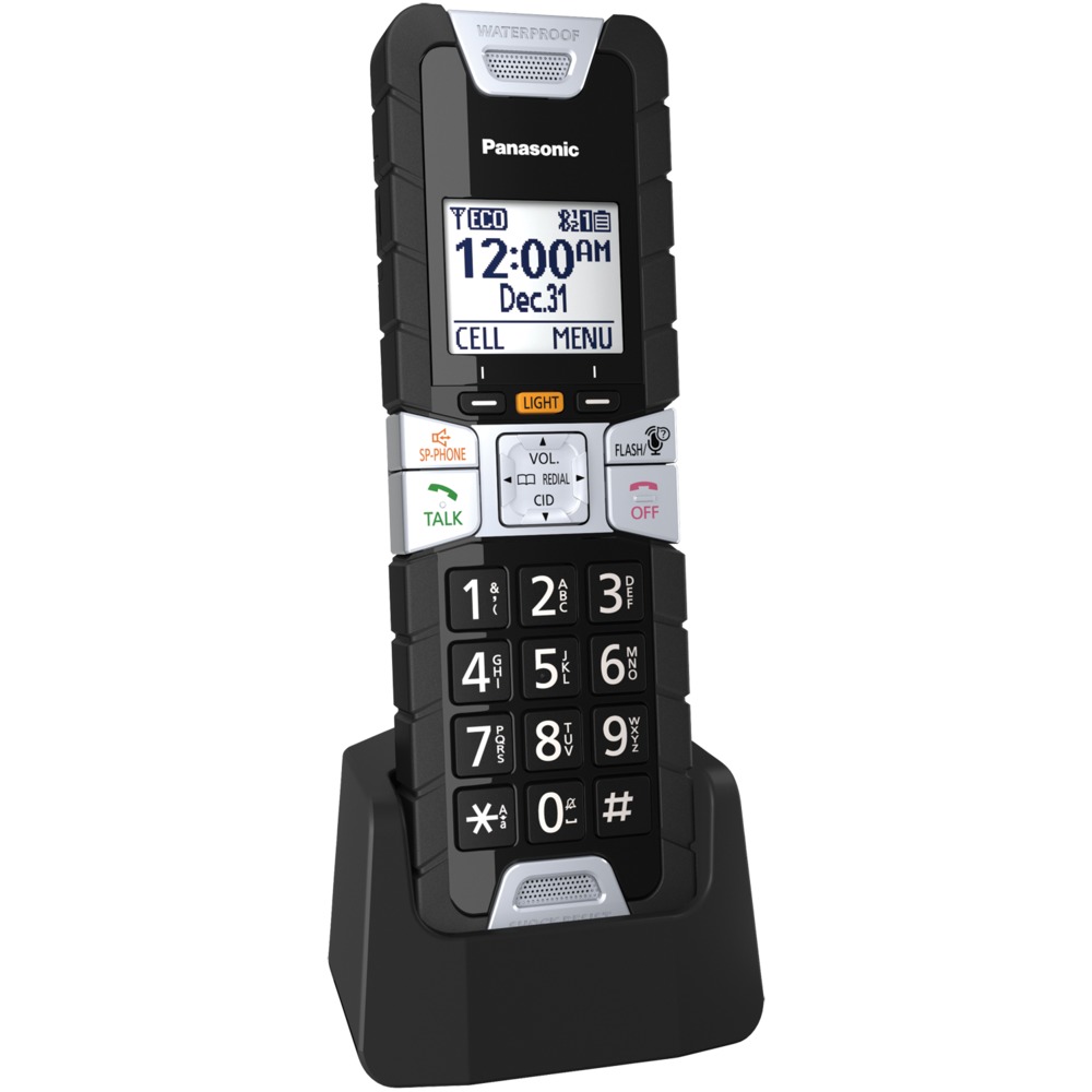 Panasonic KX-TGTA61B Extra Rugged DECT 6.0 Cordless Accessory Handset (Black)