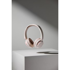 Phiaton BonoBeats Lite Bluetooth On-Ear Headphones with Digital Hybrid ANC, Beige