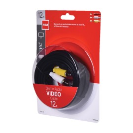 RCA VH914R 12 ft 3-RCA Stereo Audio/Video Cable