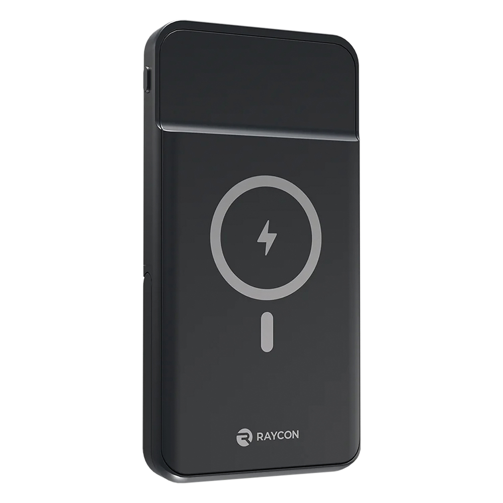Raycon Magic Power Bank Stand 10000mAh Wireless Portable Charger (Black)