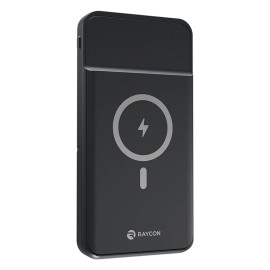 Raycon Magic Power Bank Stand 10000mAh Wireless Portable Charger (Black)