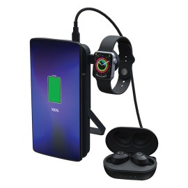 Raycon Magic Power Bank Stand 10000mAh Wireless Portable Charger (Black)