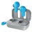 Skullcandy Dime 2 True Wireless Earbuds (Light Gray/Blue)