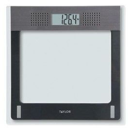Taylor 70844091M Talking Digital Bathroom Scale, 440 lb Capacity