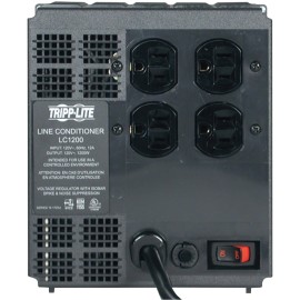 Tripp Lite LC1200 1200W Line Conditioner with AVR, EMI/RFI Filtering & 1200J Surge Protection, 4 Outlets