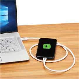 Tripp Lite by Eaton U521-1P0M-WH USB4 40Gbps USB-C Cable, 1m, 240W, White