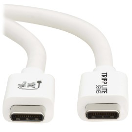 Tripp Lite by Eaton U521-1P0M-WH USB4 40Gbps USB-C Cable, 1m, 240W, White