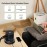 Uncaged Ergonomics Retractable Cube 4-Outlet / 4-USB Surge Protector, Black
